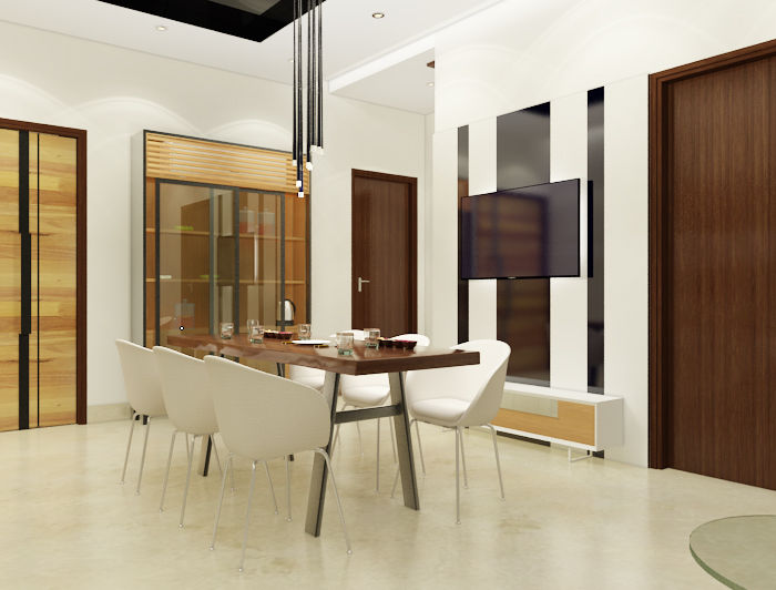 Suneja Residence, Space Interface Space Interface غرفة السفرة