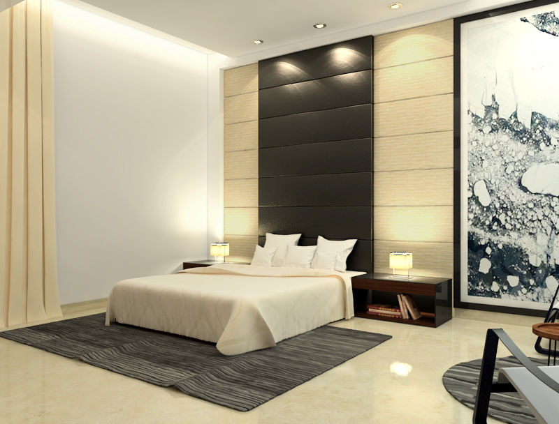 Suneja Residence, Space Interface Space Interface Dormitorios modernos: Ideas, imágenes y decoración