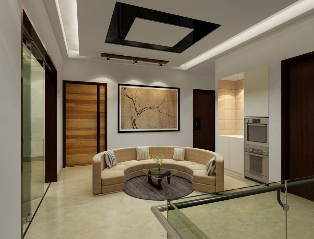 Suneja Residence, Space Interface Space Interface Salones de estilo moderno