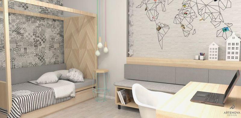 Dom w skandynawskim klimacie , Artenova Design Artenova Design Nursery/kid’s room
