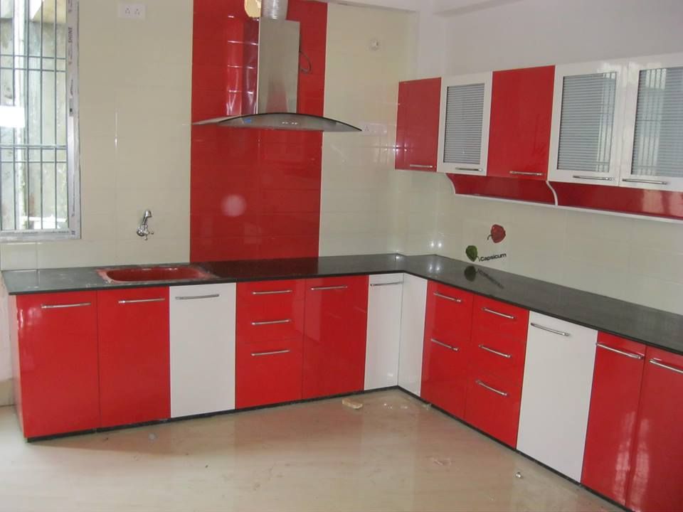 Modular Kitchen, S.R. Buildtech – The Gharexperts S.R. Buildtech – The Gharexperts Cozinhas modernas Arrumação e despensas