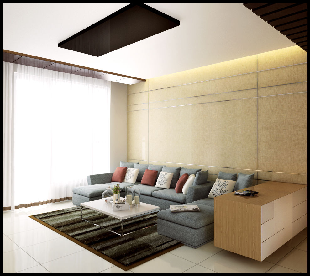 Singh Residence, Space Interface Space Interface غرفة المعيشة