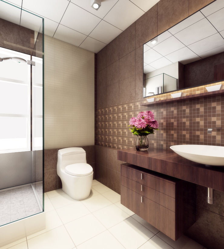 Singh Residence, Space Interface Space Interface Modern bathroom