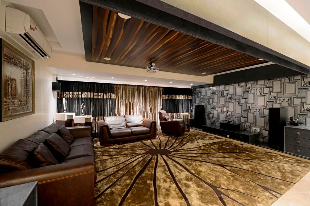 RESIDENTIAL PENTHOUSE INTERIORS, AIS Designs AIS Designs Modern media room