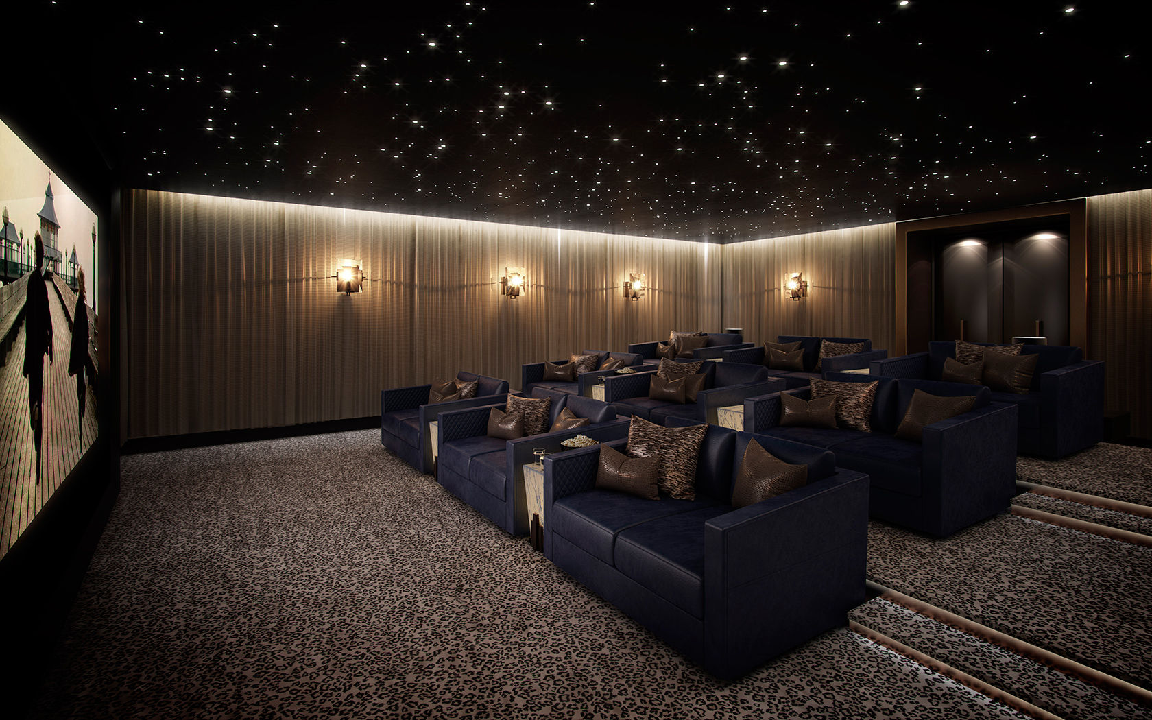 Folio Design | The Cricketers | Cinema Room KSR Architects & Interior Designers Ruang Media Modern