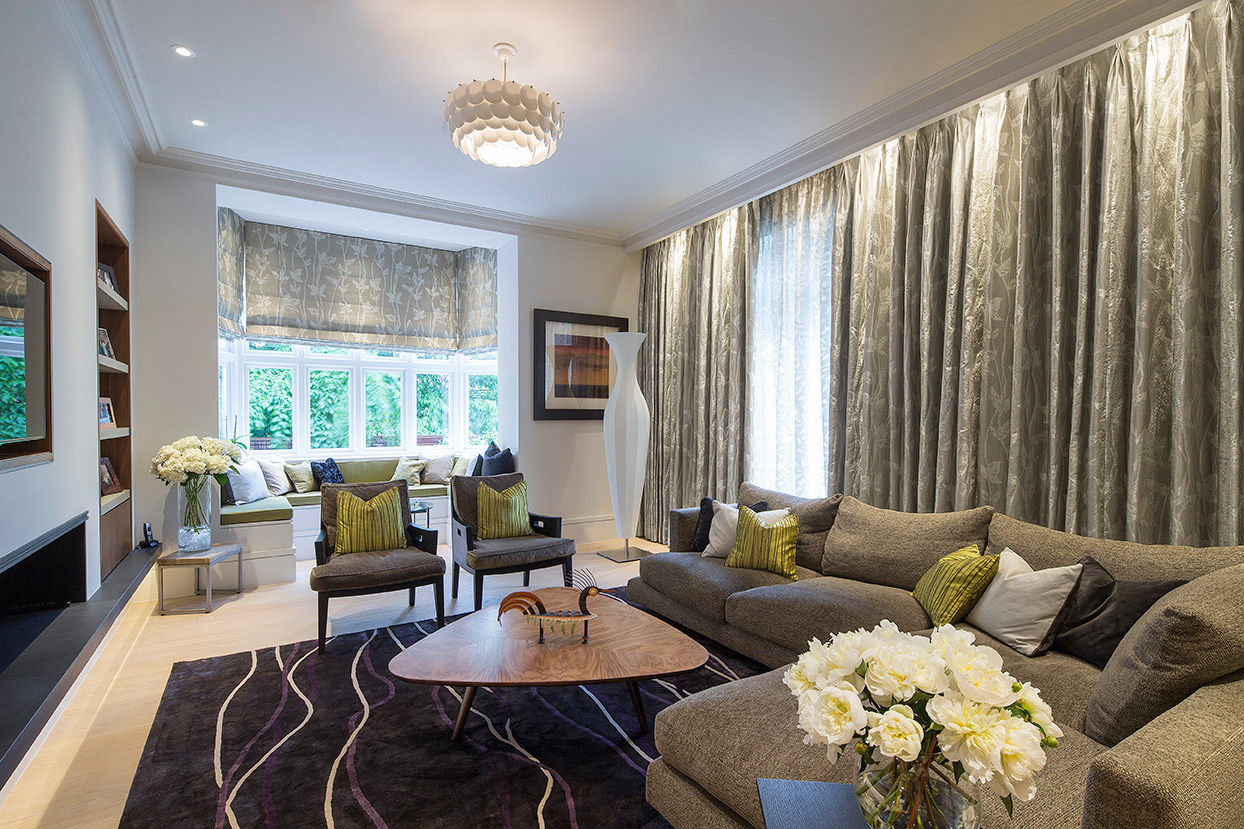 Folio Design | The Crafted House | Living Room KSR Architects & Interior Designers Salas de estar modernas