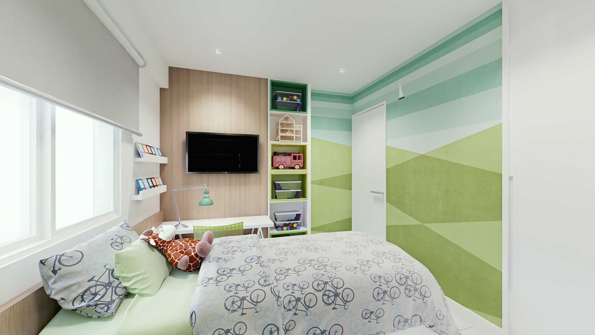 Cobertura Freguesia, fpr Studio fpr Studio Scandinavian style nursery/kids room