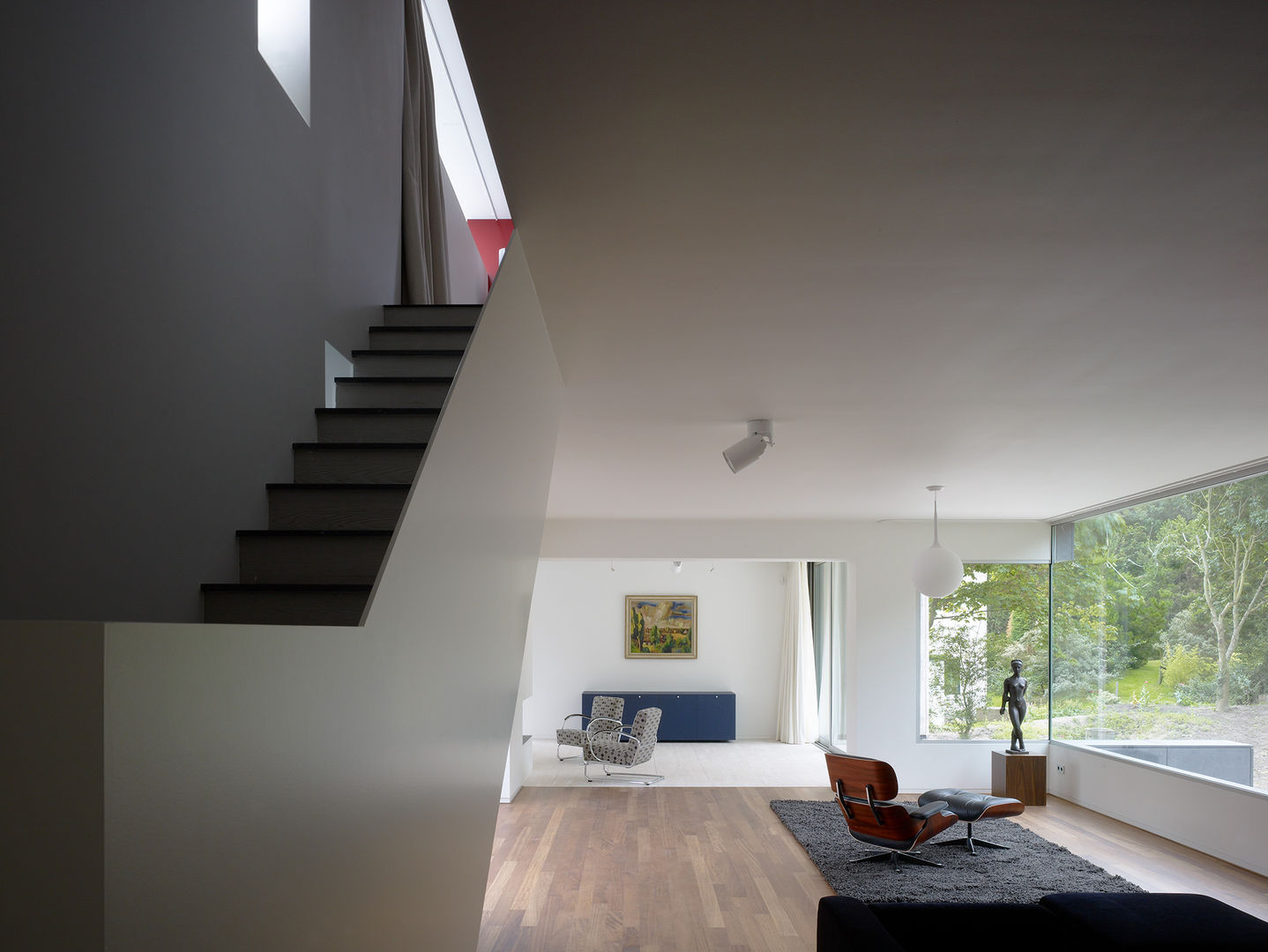 Villa in de duinen, Hoek van Holland, De Zwarte Hond De Zwarte Hond Modern Living Room