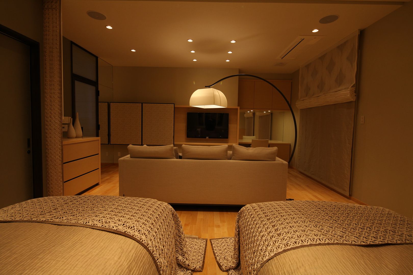 Gest Room , 株式会社Juju INTERIOR DESIGNS 株式会社Juju INTERIOR DESIGNS Kamar Tidur Gaya Asia Kayu Wood effect