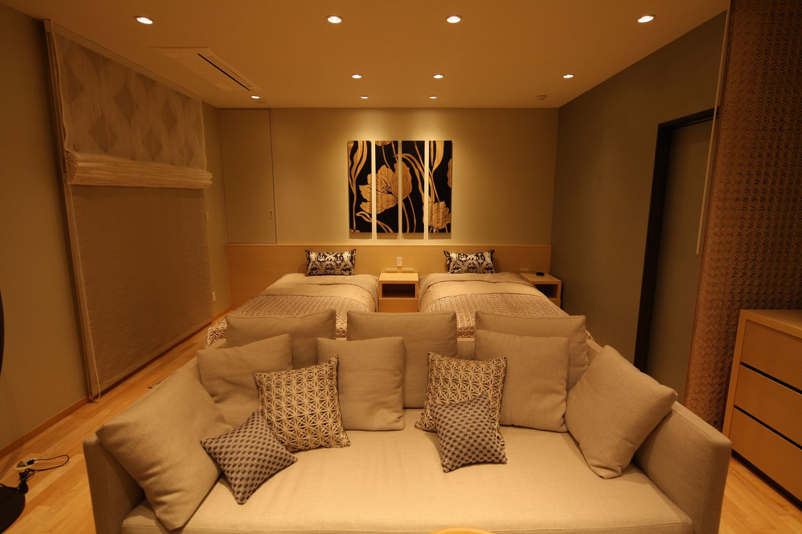 Gest Room , 株式会社Juju INTERIOR DESIGNS 株式会社Juju INTERIOR DESIGNS Asian style bedroom Wood Wood effect