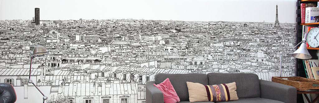 http://www.ohmywall.com/product/Papier-peint-Vue-de-Paris-Montparnasse%20Tour%20Eiffel-Big-Panoramique-Thomas-Lable-alias-Materz Ohmywall Murs & Sols modernes Papier Papier peint