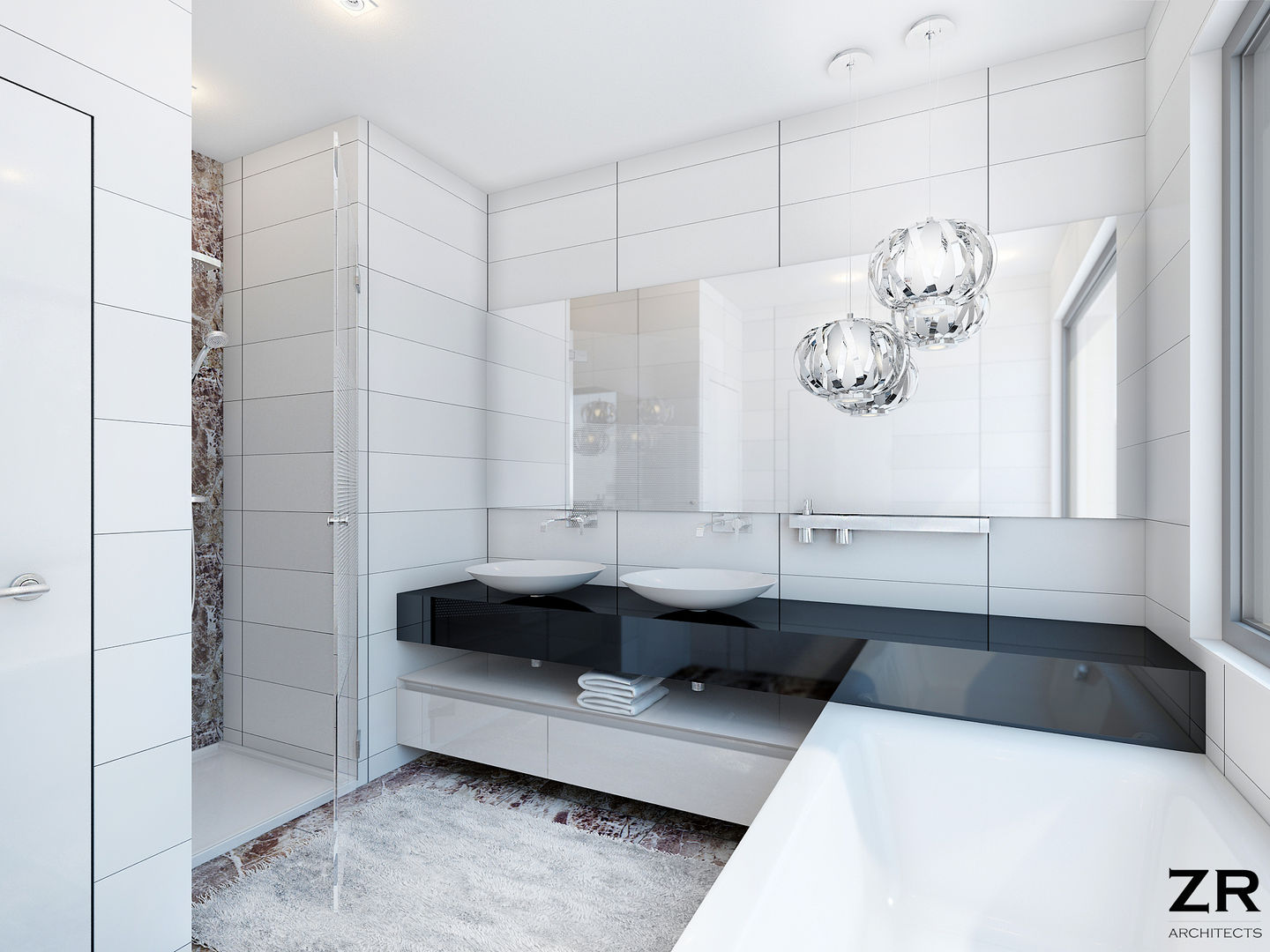 Jules César, ZR-architects ZR-architects Minimalist bathroom