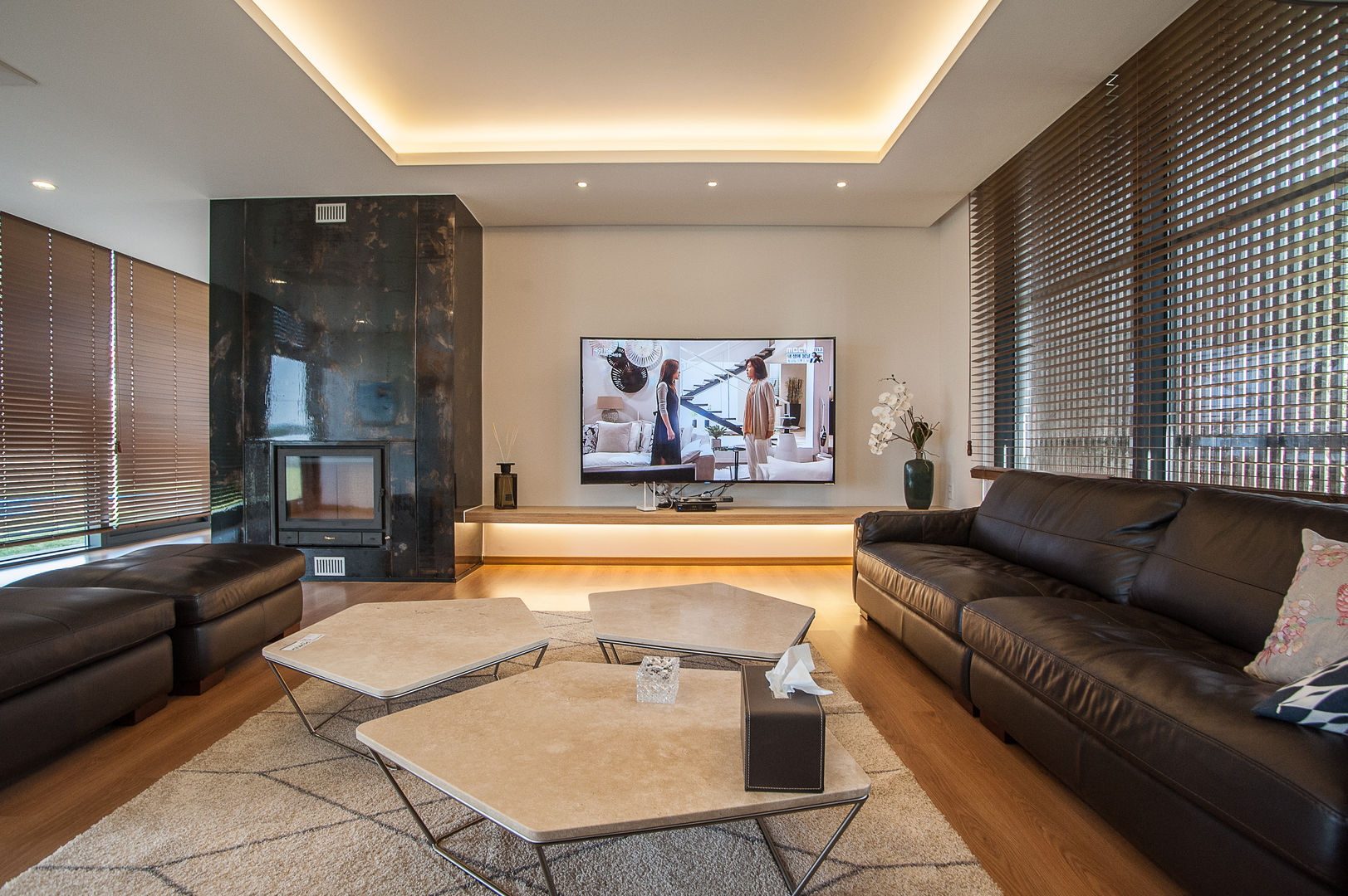 제주도 하도리 주택, ZeroLimitsArchitects ZeroLimitsArchitects Modern Oturma Odası