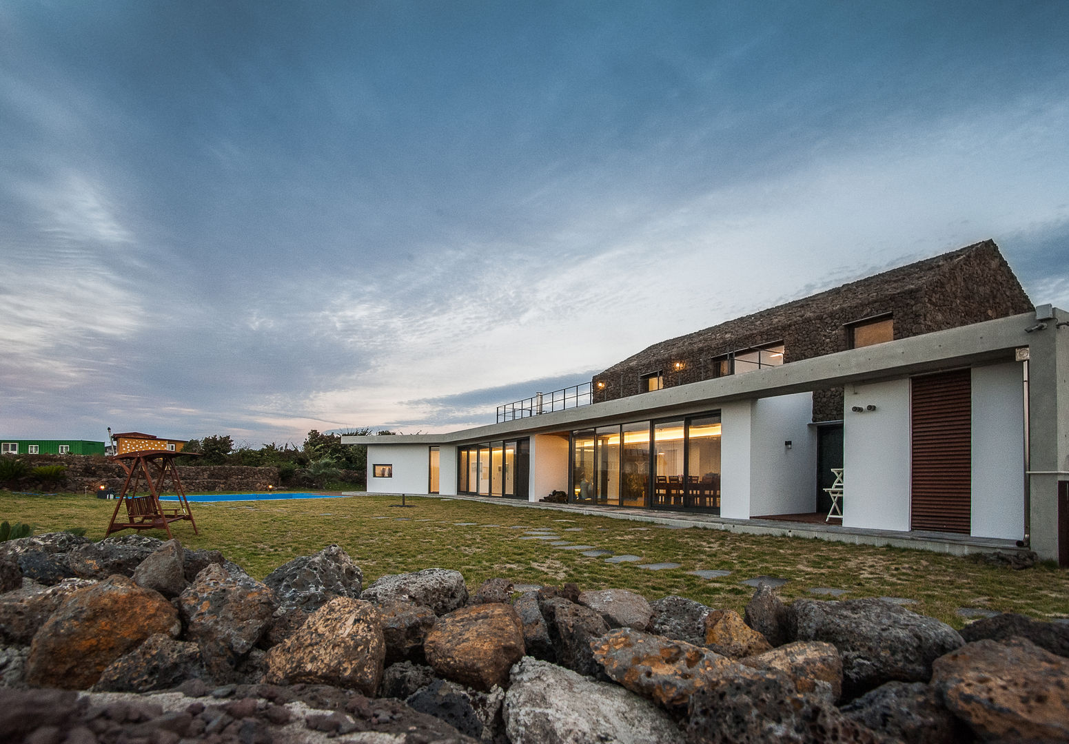 제주도 하도리 주택, ZeroLimitsArchitects ZeroLimitsArchitects Casas de estilo moderno