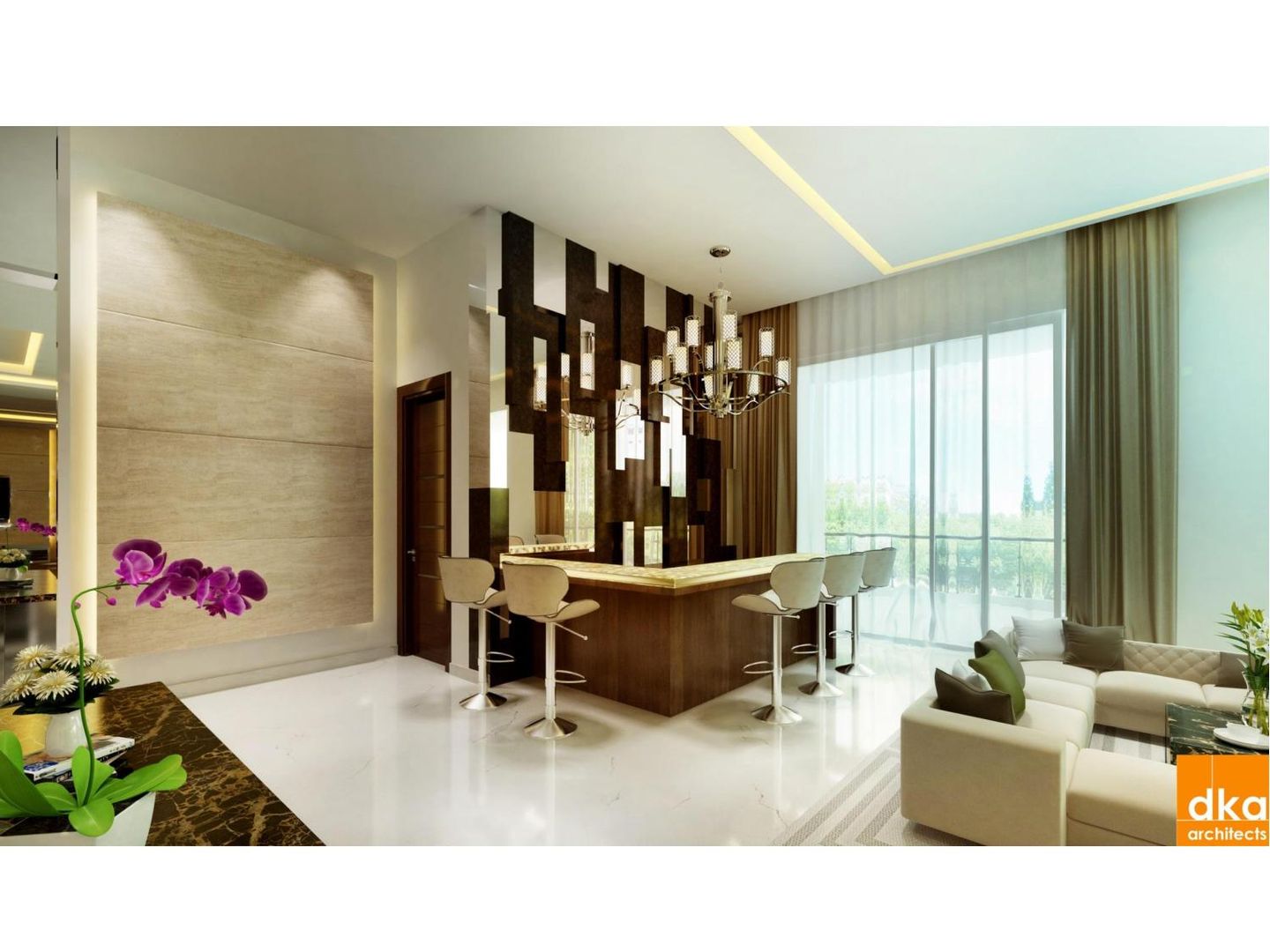 Pent house, Dutta Kannan Partners Dutta Kannan Partners ห้องทานข้าว