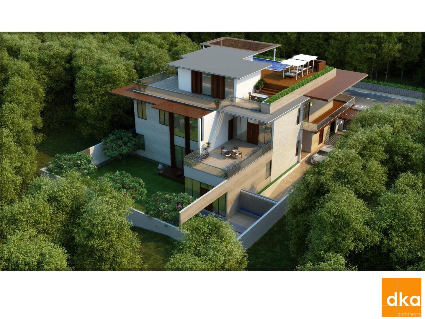 Poddar residence, Dutta Kannan Partners Dutta Kannan Partners Modern Evler