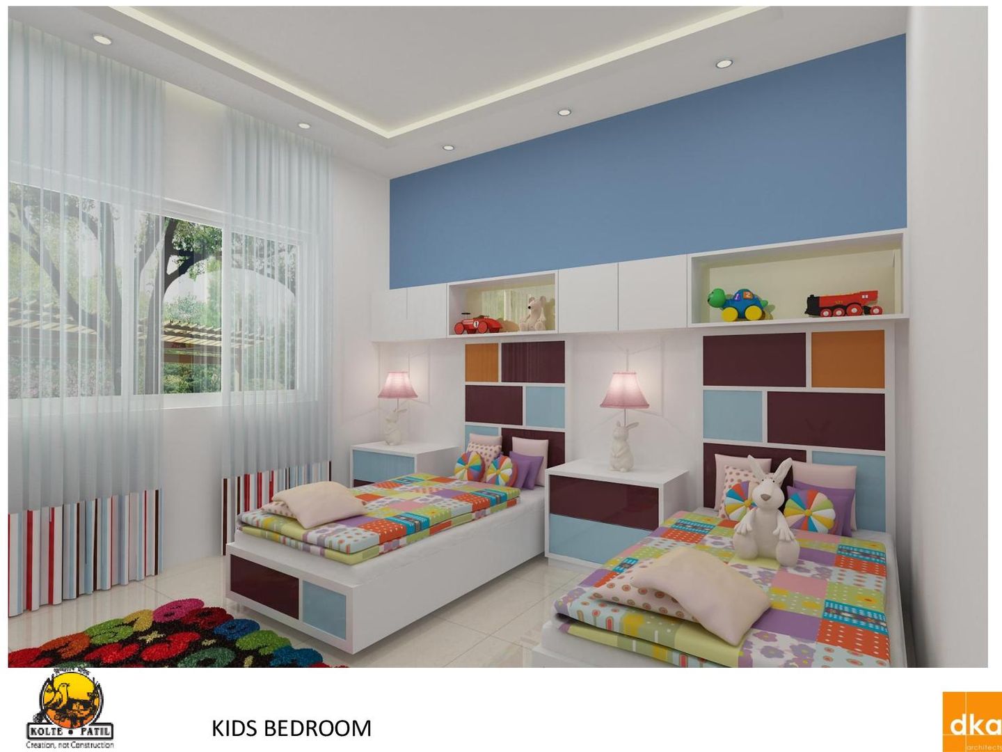 Kolte Patil Mirabillis apartment, Dutta Kannan Partners Dutta Kannan Partners Quarto infantil moderno