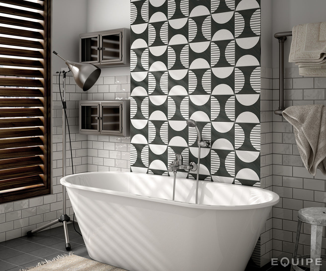 Caprice Deco, Equipe Ceramicas Equipe Ceramicas Ванная комната в стиле модерн