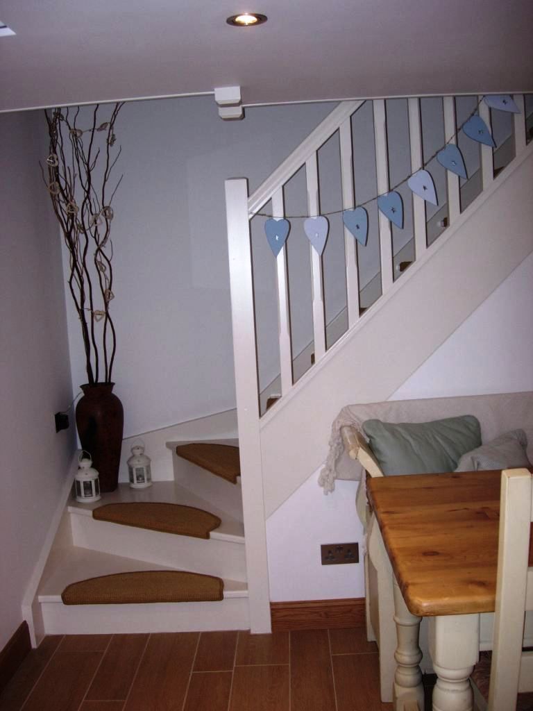 Stair Roundhouse Architecture Ltd Country style corridor, hallway& stairs