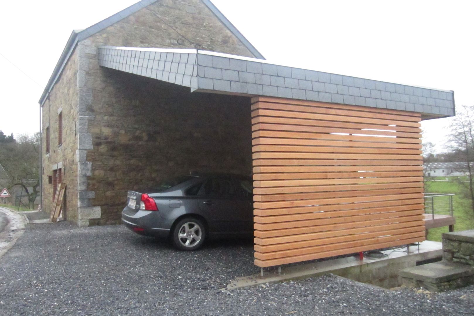 Projet M-Or, Aj-architectes sprl Aj-architectes sprl Modern Garage and Shed