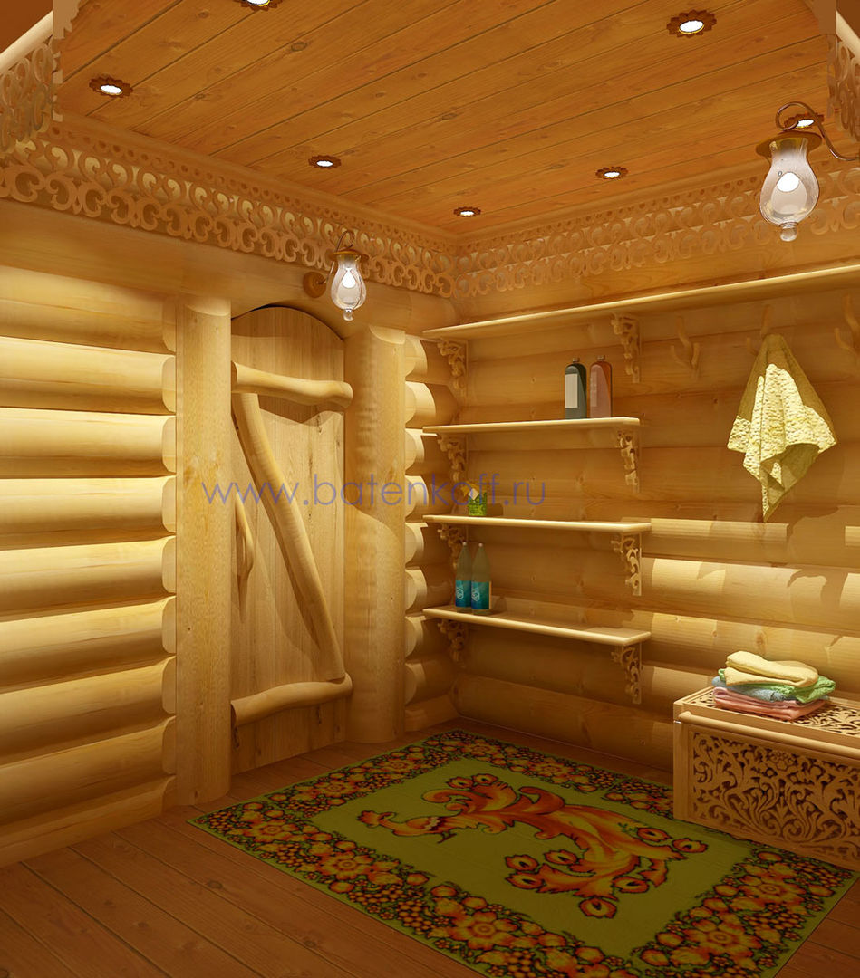 homify Country style spa Wood Wood effect