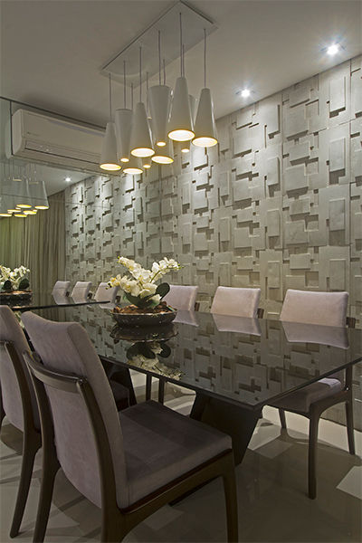 Apartamento Brooklin, Nuovo Design de Interiores Nuovo Design de Interiores Modern dining room