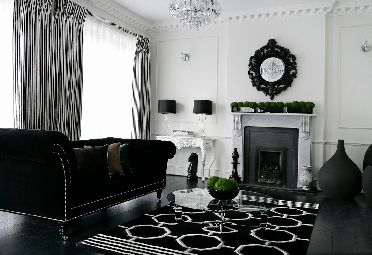 A Fully Black & White Dream , Boscolo Boscolo Ruang Keluarga Modern