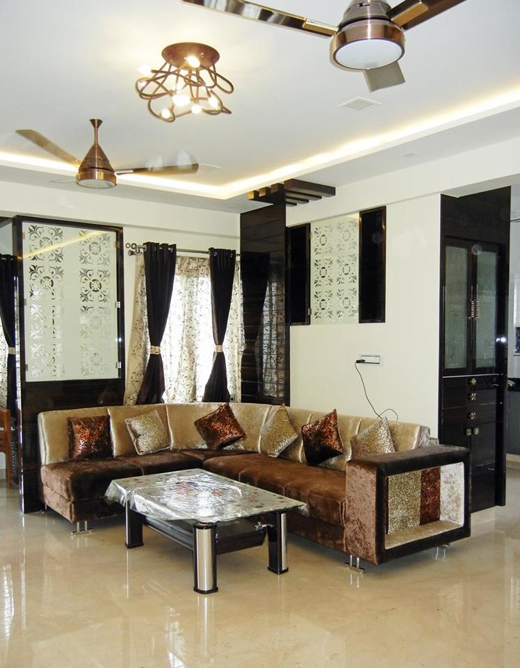 3BHK apartment, Interiors By Suniti Interiors By Suniti Salas modernas