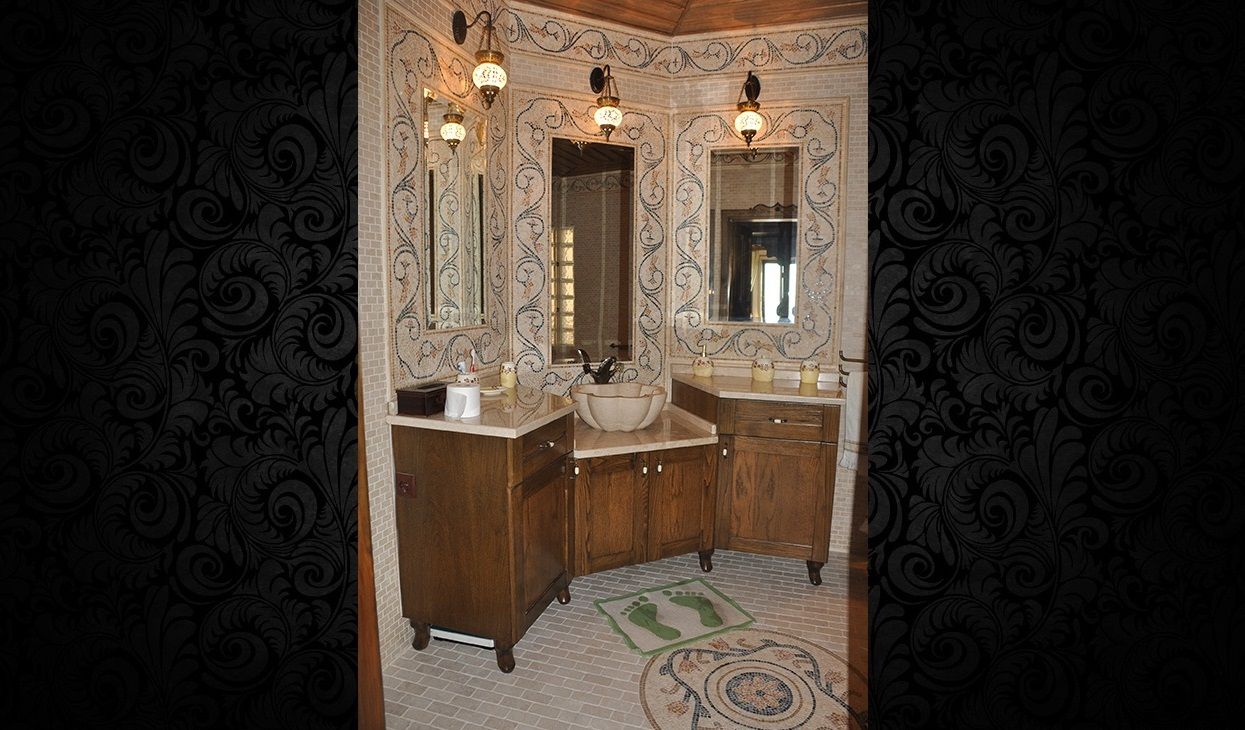 DOĞAL TAŞ SANATI, NSA NATURAL MARBLE NSA NATURAL MARBLE Rustic style bathroom Tiles