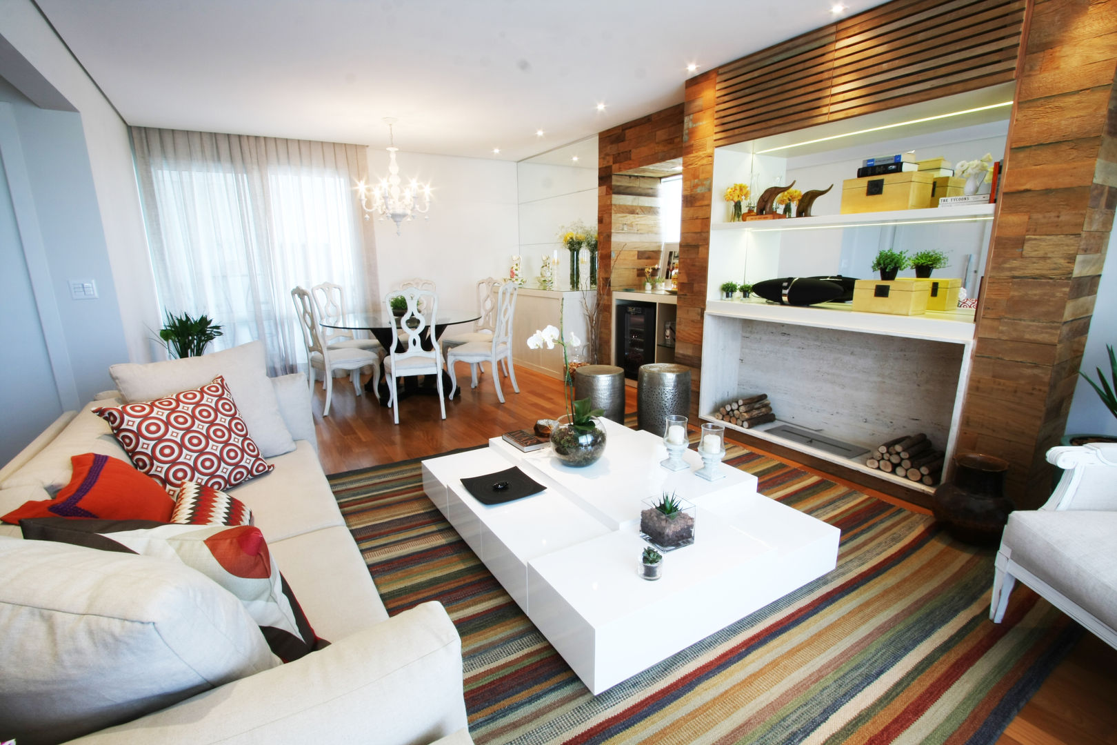 Apartamento Pinheiros 2, Officina44 Officina44 Salas de estar modernas