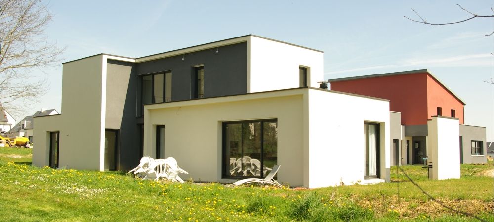 Construction d’une maison individuelle, Pleumeleuc, Ille-et-Vilaine, bAAt architecture bAAt architecture Modern home