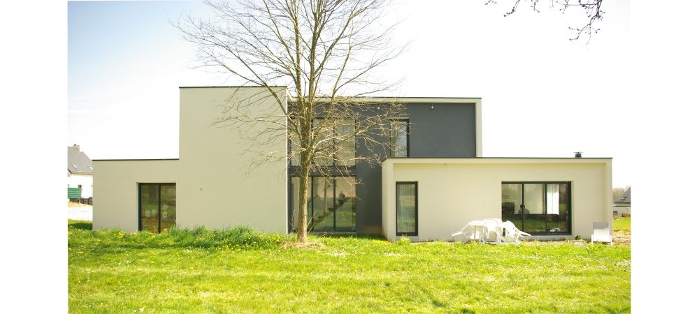 Construction d’une maison individuelle, Pleumeleuc, Ille-et-Vilaine, bAAt architecture bAAt architecture Modern home