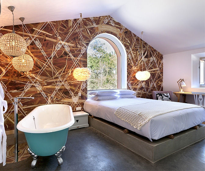 Luz Charming Houses _ Boutique Hotel, SegmentoPonto4 SegmentoPonto4 Country style bedroom