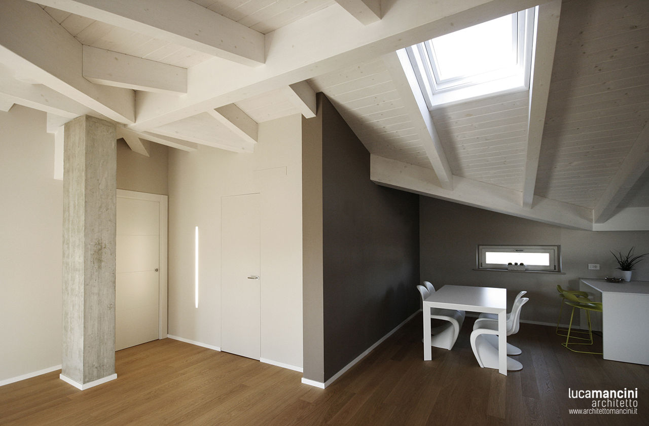Mansarda, Luca Mancini | Architetto Luca Mancini | Architetto Modern Oturma Odası