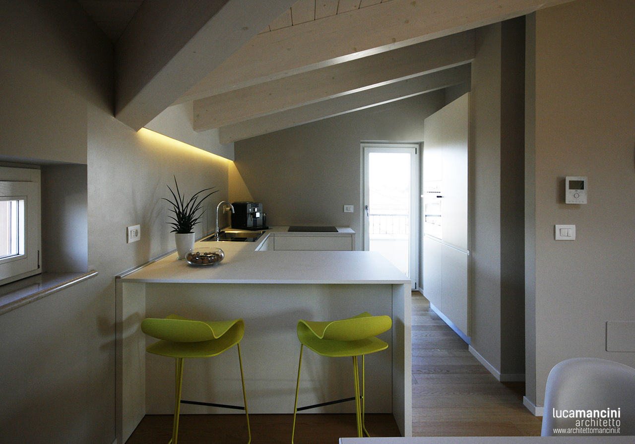 Mansarda, Luca Mancini | Architetto Luca Mancini | Architetto Modern style kitchen
