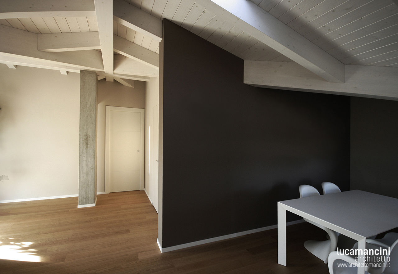 Mansarda, Luca Mancini | Architetto Luca Mancini | Architetto Modern living room