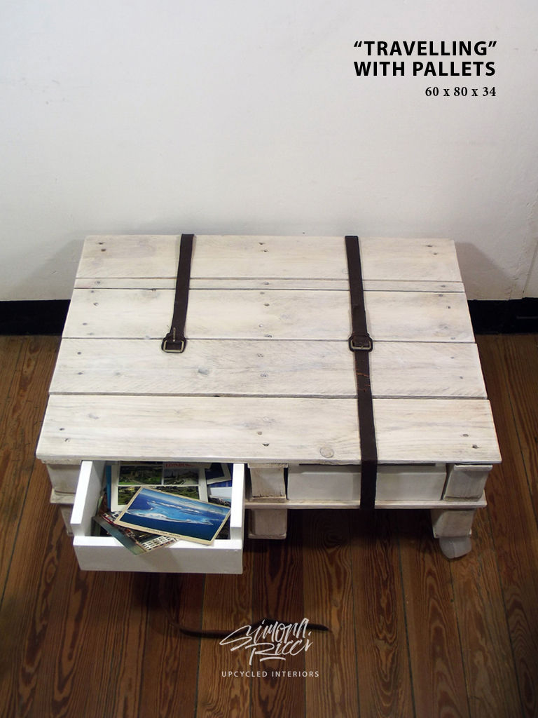 travelling with pallets, simona ricci creative interiors simona ricci creative interiors 인더스트리얼 거실 소파테이블 & 협탁