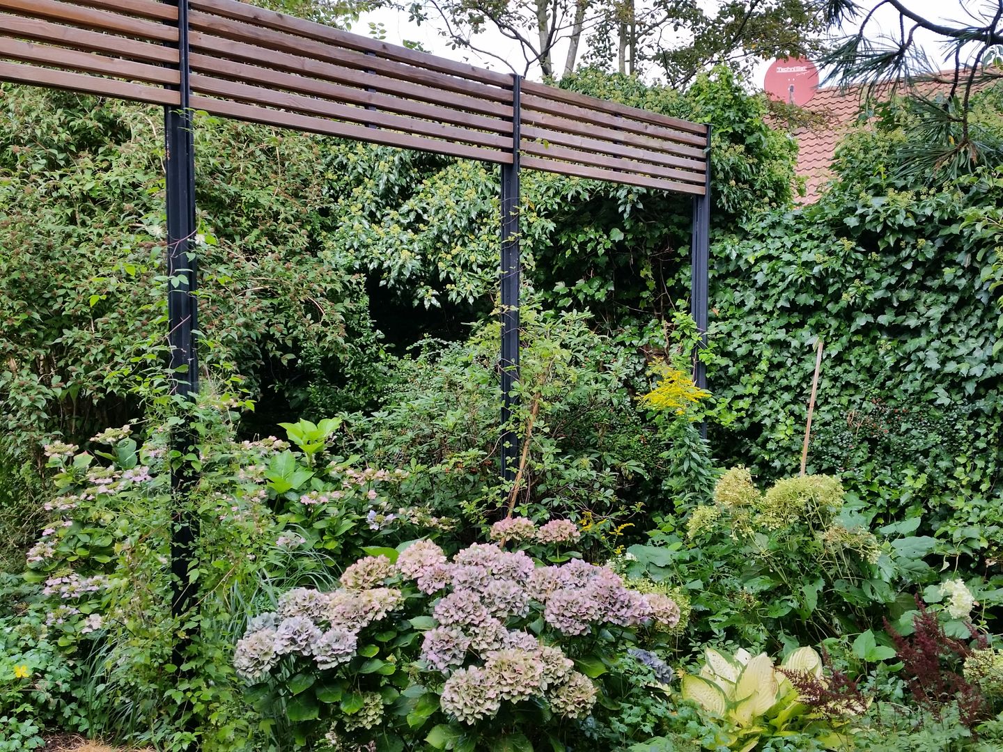 Hauseingang mit Wind- und Wetterschutz, Irene Alberts Landschaftsarchitektin Irene Alberts Landschaftsarchitektin Jardines de estilo moderno