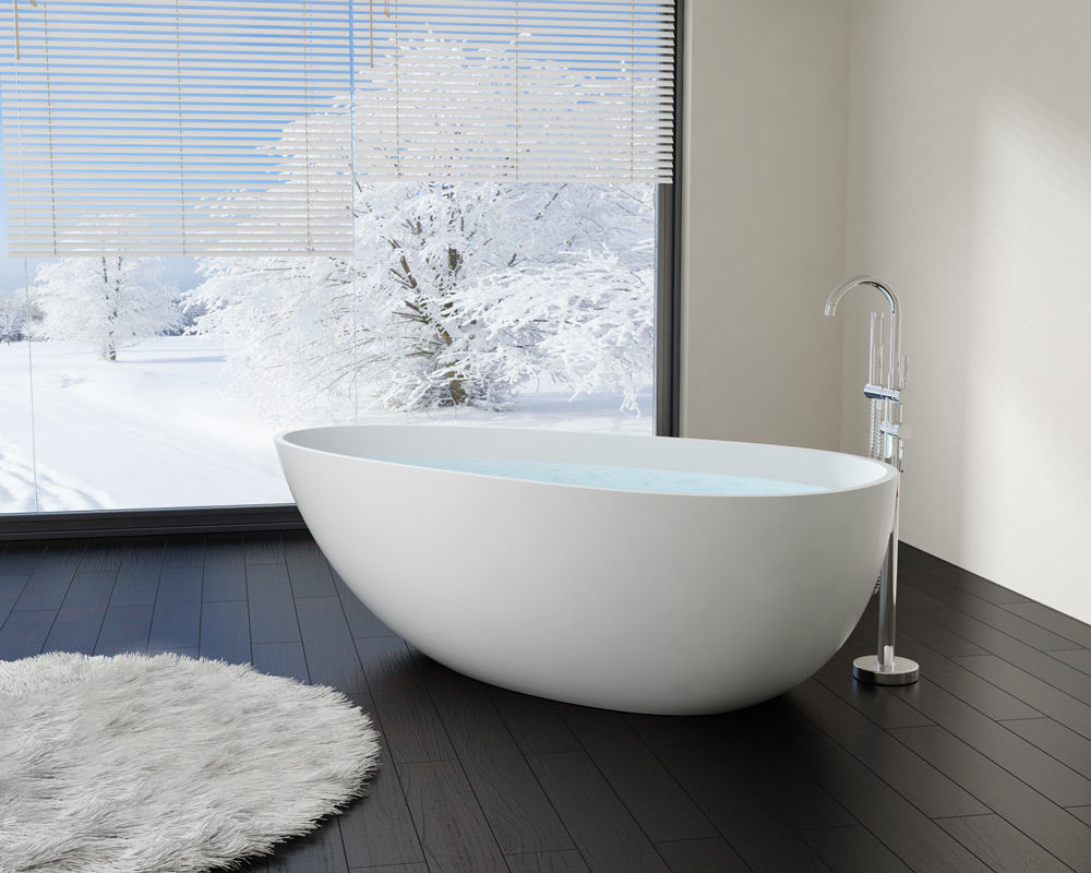 BW-01 L Bañera Exenta Badeloft Modern bathroom Bathtubs & showers