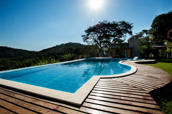 Residência JA, L2 Arquitetura L2 Arquitetura Country style pool