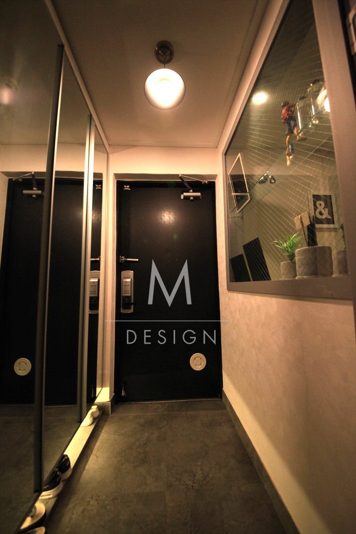 homify Modern corridor, hallway & stairs