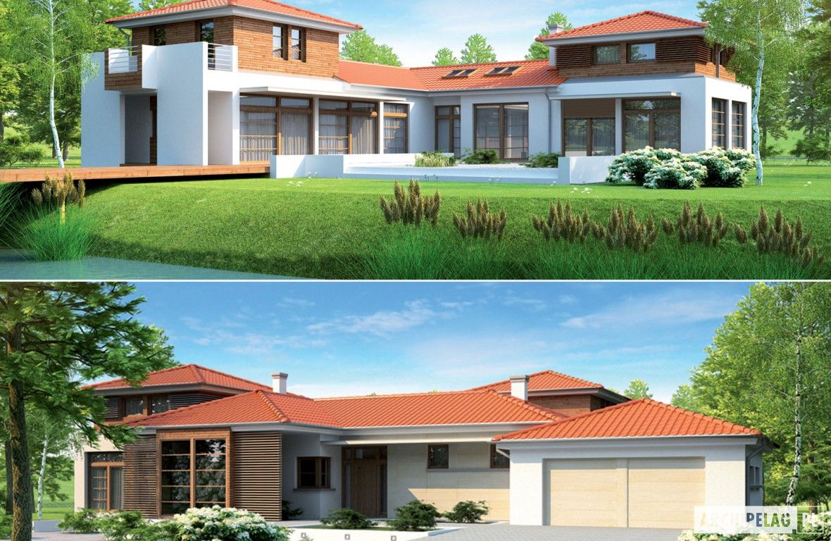 PROJEKT DOMU DIONIZY G2 , Pracownia Projektowa ARCHIPELAG Pracownia Projektowa ARCHIPELAG Mediterranean style houses