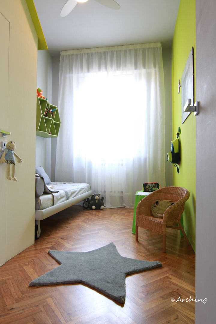 Il ranocchio e la casetta, Arching - Architettura d'interni & home staging Arching - Architettura d'interni & home staging Modern nursery/kids room