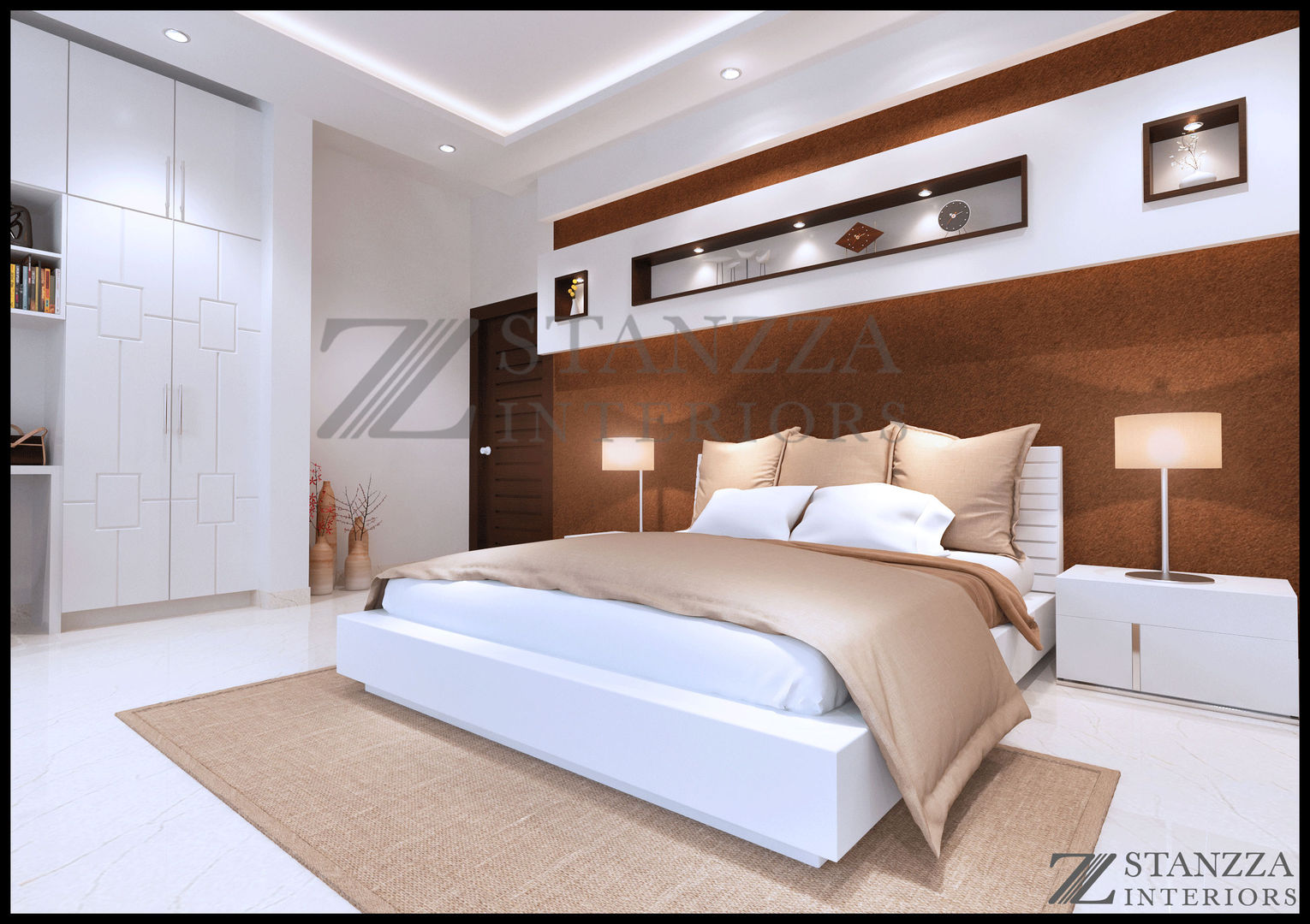 Haris, stanzza stanzza Dormitorios de estilo moderno