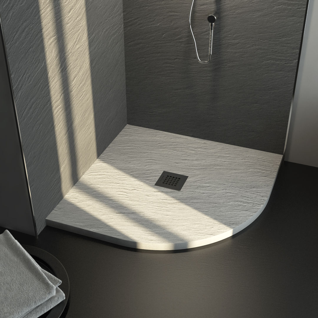 ​plasma® per RELAX DESIGN - piatti doccia texture naturali, plasma plasma Minimalist style bathroom