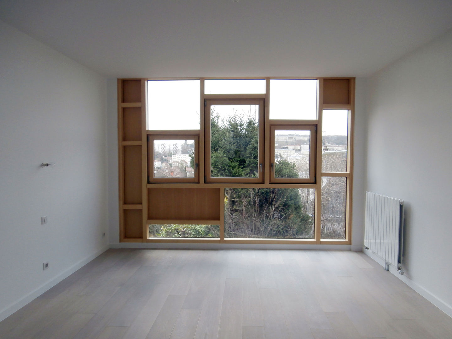 Extension Contemporaine à Meudon, Olivier Stadler Architecte Olivier Stadler Architecte Windows لکڑی Wood effect