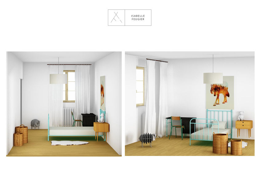 RESTRUCTURATION COMPLETE D'UN DUPLEX DE 200 M2, SLOWOOD / MOUVANCE DESIGN SLOWOOD / MOUVANCE DESIGN Scandinavische kinderkamers