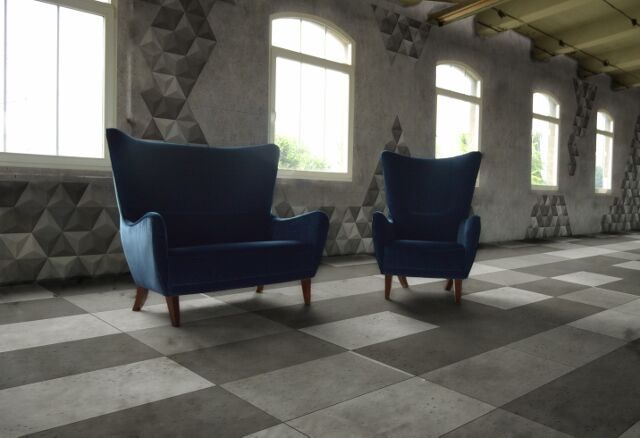 Concrete panels Bettoni DecoMania.pl Paredes y suelos de estilo minimalista