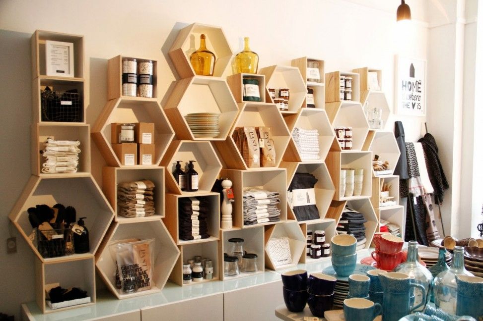 СИСТЕМА ХРАНЕНИЯ Bloomingville, BoDeCo BoDeCo Nhà bếp phong cách Bắc Âu Gỗ Wood effect Storage