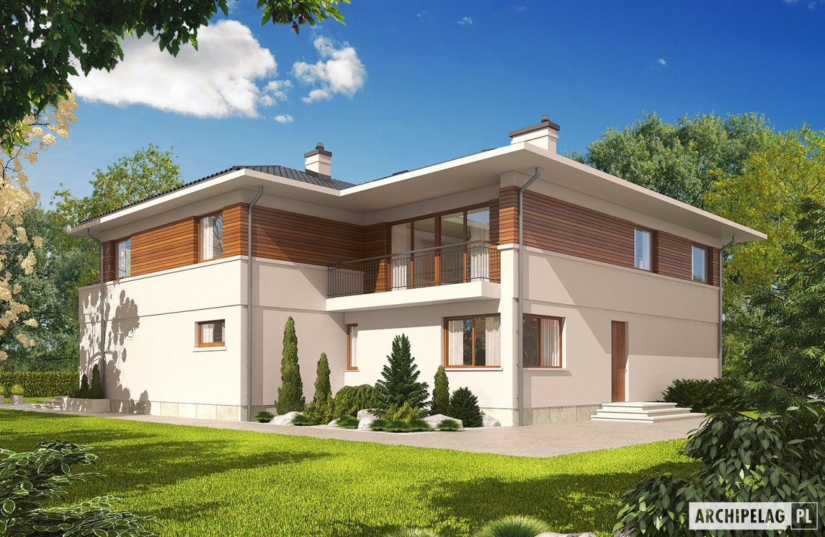 PROJEKT DOMU NATI G2 , Pracownia Projektowa ARCHIPELAG Pracownia Projektowa ARCHIPELAG Modern houses